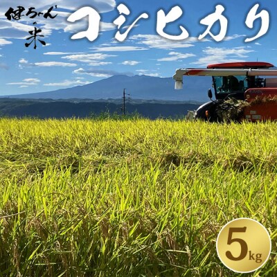 コシヒカリ白米5kg 米・食味鑑定分析コンクール特別優秀賞受賞!冷めても美味しい健ちゃんちの米