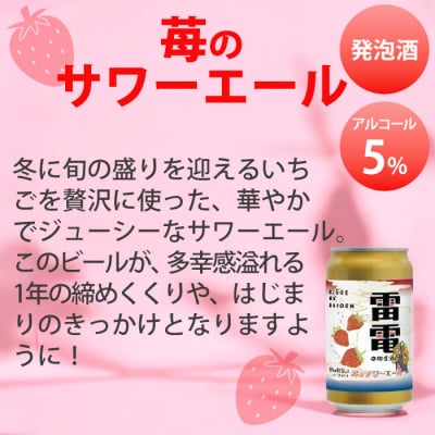【オラホビール】訳あり!苺のサワーエール 10本(350ml缶×10本)