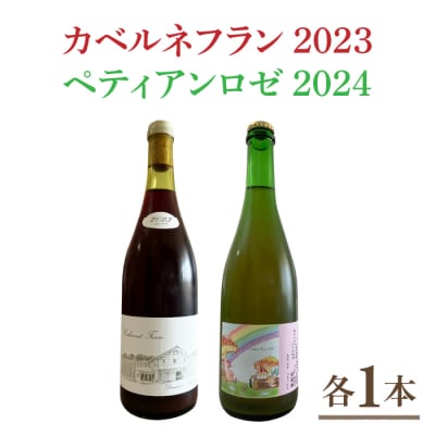 【ドメーヌナカジマ】カベルネフラン2023とペティアンロゼ2024のセット