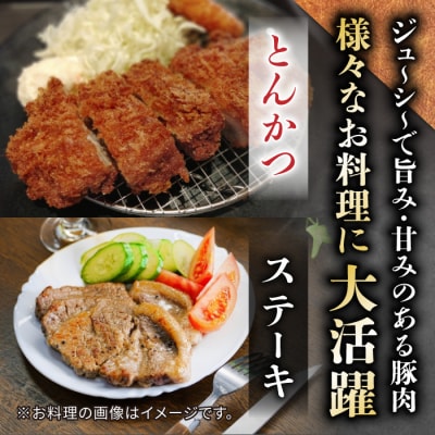 東御市産 ホエー豚 ロース(とんかつ・ソテー用)1.2kg(100g×4枚×3パック 合計12枚)