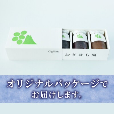 【おぎはら園】ぶどう園のぶどうジャム3種(巨峰、クイーンルージュ(R)、ナガノパープル)各140g