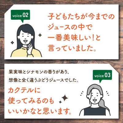 ワインぶどうの100%ジュース　3本(シャルドネ)【児玉邸】