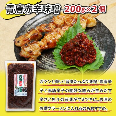 青唐辛子味噌食べ比べセット「青唐ゆず味噌」「青唐ごま油味噌」「青唐赤辛味噌」【馬場音一商店】