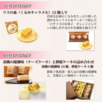 スイーツ頒布会 (くるみ菓子と檸檬ケーキの詰め合わせ)【御菓子処花岡】