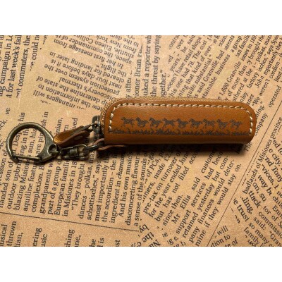 馬九いくリップケース(キャメル)