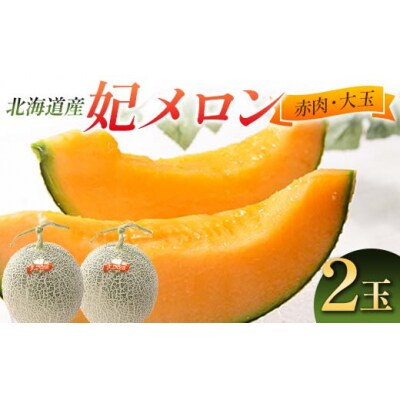 【先行予約】令和7年産 妃メロン 赤肉 2玉(令和7年7月下旬～8月中旬発送予定)  2012-01