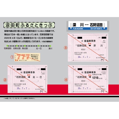 [第8弾]ありがとう留萌本線 沼田町ふるさときっぷ オリジナル台紙付き100セット限定 n-0003