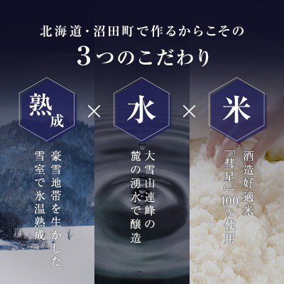 雪中蔵出し純米酒 雪なごり～瑞華～ 一升瓶×1本 日本酒 淡麗 辛口 北海道産 n-0067