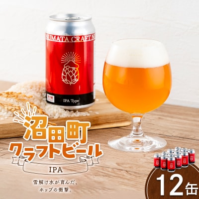 沼田町クラフトビール IPA 12缶 地ビール 酒 アルコール飲料 沼田町 北海道 n-0265