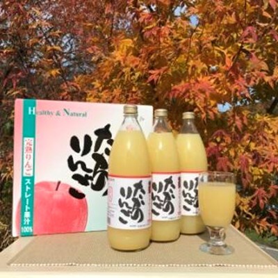 高野りんごジュース3本(1000ml×3本)