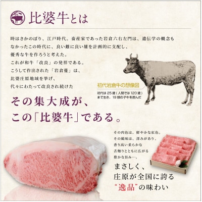 【比婆牛】A5～A4ランク　ロースステーキ　600g(200g×3枚)