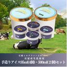 庄原産生乳使用　手造りアイス95ml(4個)・500ml(2個)セット