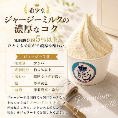 ミルクの味わい比べセット 100ml×6個(2種×各3個)【Queen’s Gelato】
