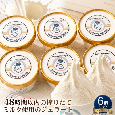 オールミルク 100ml×6個【Queen’s Gelato】