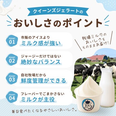 オールミルク 100ml×6個【Queen’s Gelato】
