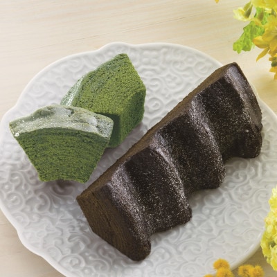 中村藤吉本店の抹茶とほうじ茶の風味豊かなバウムクーヘン
