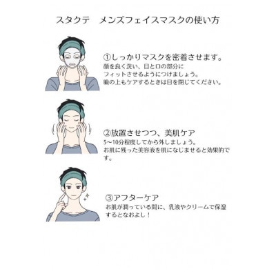 メンズフェイスケアセット(シェービングクリーム1本・メンズフェイスマスク5枚)