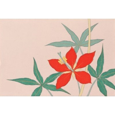 岩絵具初心者キット　～ぬりえのように描ける日本画～　紅葉葵編