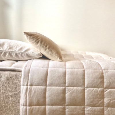 京都府認定製品　PREMIUM　WOOL　ライトウェイト　掛けふとん(ダブルサイズ)