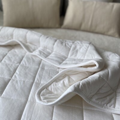 京都府認定製品　PREMIUM　WOOL　ライトウェイト　掛けふとん(ダブルサイズ)