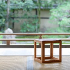 木製折り畳み椅子「patol stool(ロータイプ)」 籐張り