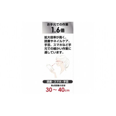 ハズキルーペ ラージ クリアレンズ 1.6倍 率ニューパープル