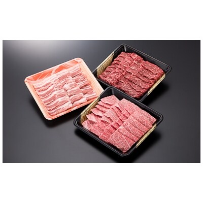 山形牛 カルビ モモ 山形県産豚バラ 焼肉セット(計600g) 牛肉 国産 ブランド牛 送料無料