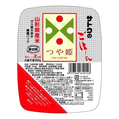 つや姫 ごはん 無菌 パック 200g×24パック