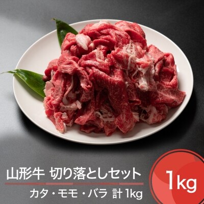 山形牛 切り落としセット 計1000g