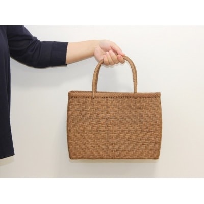 菱形網代編み手提げバック 大 tm-kgtax