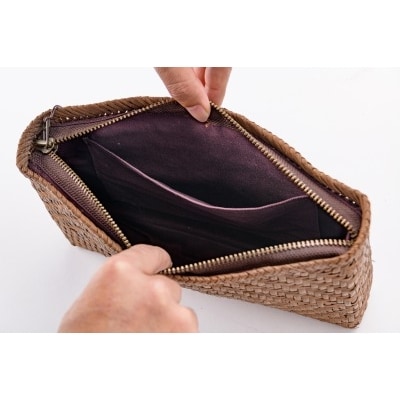 菱形網代編みセカンドバック tm-kgtcx