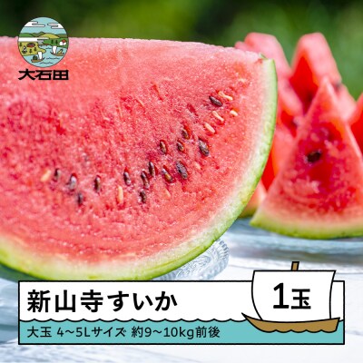 大玉すいか 新山寺 4~5Lサイズ×1玉 2026年産 令和8年産 山形県産 yd-suoxx4