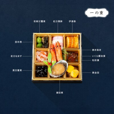 和洋おせち 三段重 恵比須 約2〜3人前 41品 冷凍配送 rh-ocebt