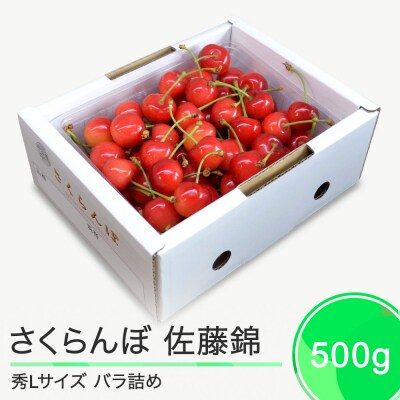 さくらんぼ 佐藤錦 秀L 500g 山形県 フルーツ くだもの ry-snslb500