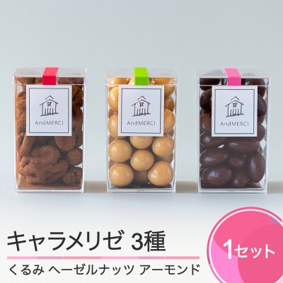 スイーツ チョコレート【3月15日までの限定公開】 AndMERCI キャラメリゼ 3種セット