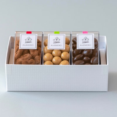 スイーツ チョコレート【3月15日までの限定公開】 AndMERCI キャラメリゼ 3種セット