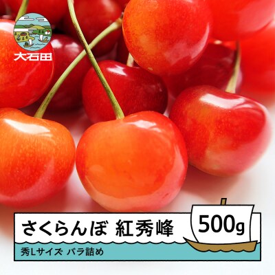 さくらんぼ 紅秀峰 秀Lサイズ バラ詰め 500g 令和9年産 山形県産