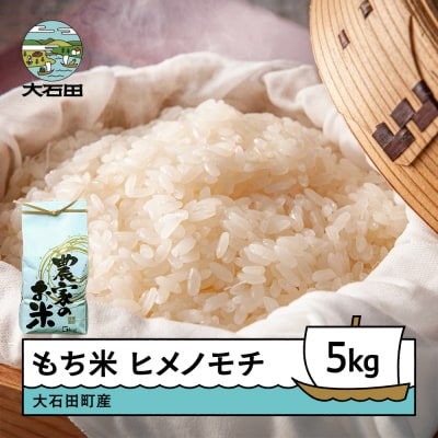新米 米 令和7年産 もち米 ヒメノモチ 5kg 大石田町産 fa-mkhia5