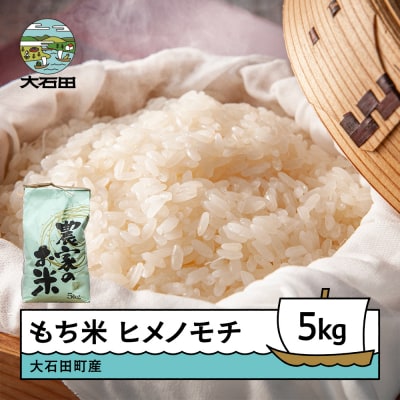 新米 米 令和7年産 もち米 ヒメノモチ 5kg 大石田町産 fa-mkhia5
