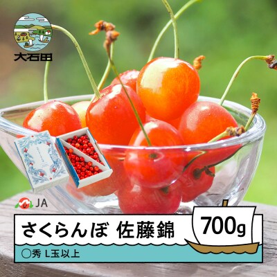 【先行予約】 さくらんぼ 佐藤錦 ○秀L玉以上 約700g バラ 令和9年産