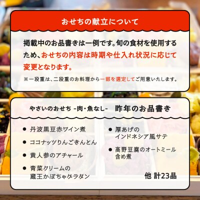【配送地域限定】 やさいのおせち 肉・魚なし 一段重 2人前 ヴィーガン 調香菜Umui