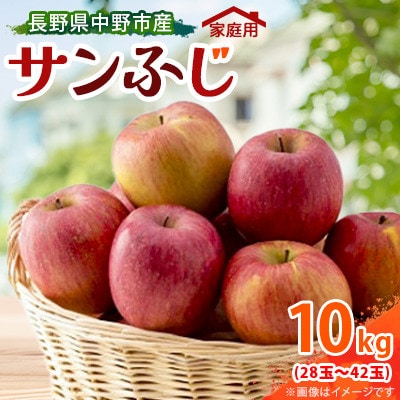 【訳あり】【先行受付】 りんご サンふじ 10kg 家庭用 長野県産