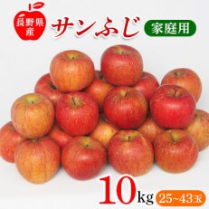 【2023年12月上旬より順次発送】サンふじりんご　家庭用　10kg