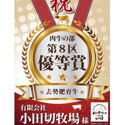 【中野市返礼品】小田切牧場 信州プレミアム牛 焼肉セット(500g)