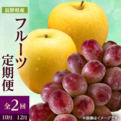 【発送月固定定期便】2025年発送 長野の果物 クイーンルージュ+シナノゴールド全2回