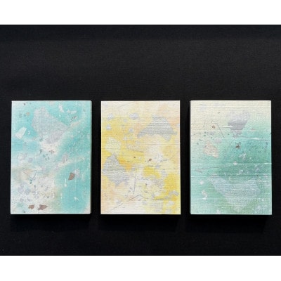 箔アートプレート　2Lサイズ3枚選-3