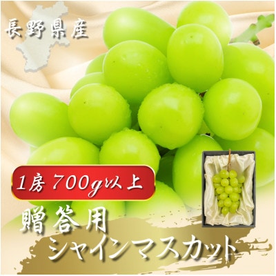 【2026年先行予約開始!】贈答用 厳選シャインマスカット 1房(700g以上)