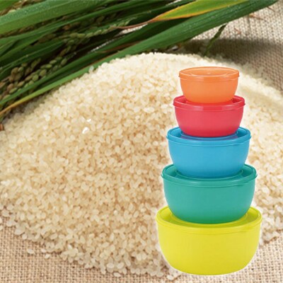 湖北米コシヒカリ(精米)4kg&電子レンジ対応保存容器5pcセット