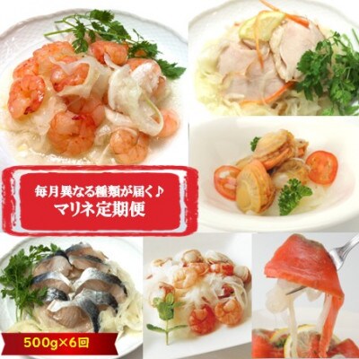 【毎月定期便】毎月異なる種類が届く♪マリネ500g全6回
