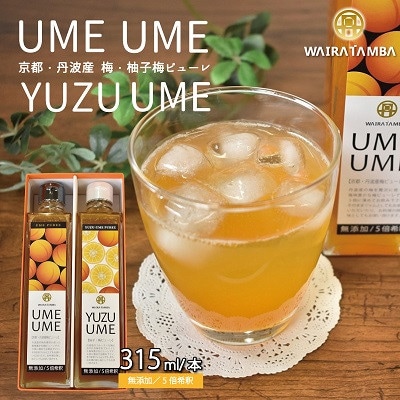 丹波・梅ピューレ　UMEUME(梅)・YUZUUME(柚子梅)セット